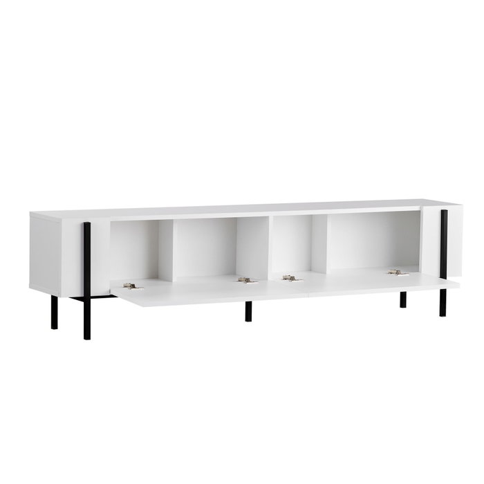 Nordure Nexus Mesa de TV Blanco y Negro